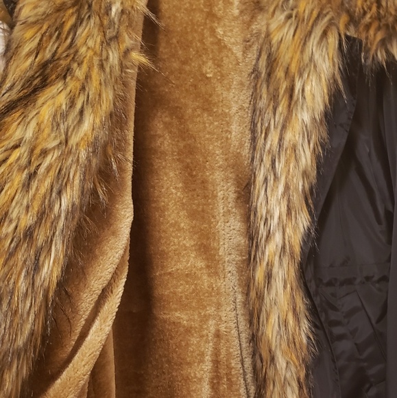 Vintage Fur Hooded Jacket/Parka - Picture 2 of 5